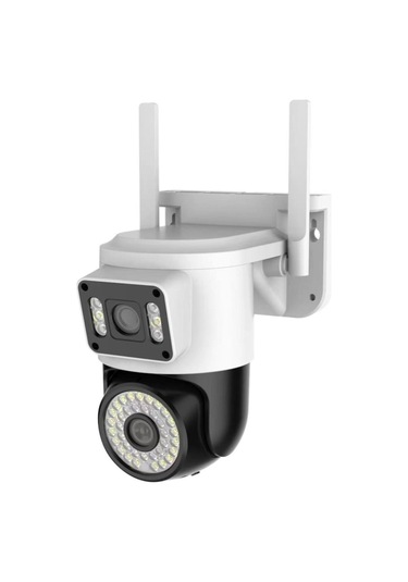 Wifi Güvenlik Kamerası Çift 1080p 2mp Çift Kamera 2.4g/5ghz Wifi Ev Güvenliği Algılama Alarmı İki Yönlü İnterkom Uygulama:yoosee