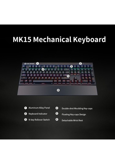 Carrier Magic Refiner Mk15 Oyun Mekanik Klavyesi 108 Tuş N Tuş