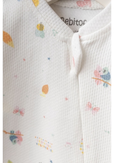 Bebitof Sevimli Tilki Ve Ayıcık Desenli 10 Parça Kutulu Yenidoğan Hastane Çıkışı Zıbın Seti Ekru