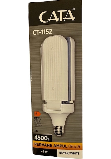 Cata Ct-1152 42w 6400k Beyaz Işık E27 Duylu Led Pervane Ampul 2 Adet