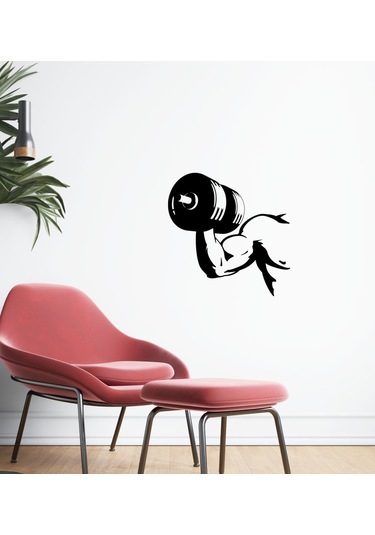 Bk Home Gym Tasarımlı Duvar Sticker-38