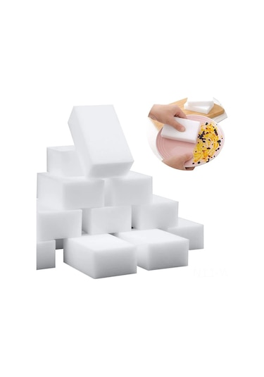 Wezone Ekstra Kalın Melamin Temizlik Süngeri - 100'lü Paket, Çok Yüzeyli Güçlü Temizlik Diğer