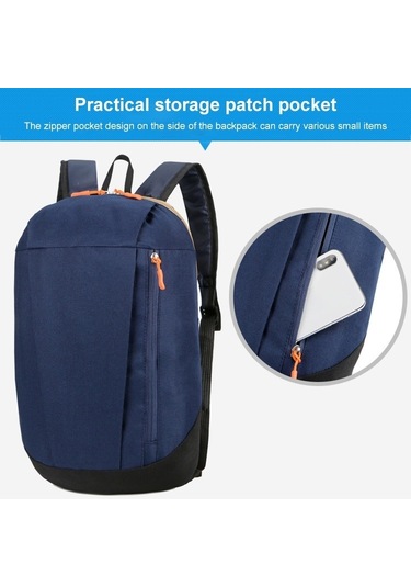 Sones Haweel Büyük Kapasiteli Çok Fonksiyonlu Sırt Çantası Taşınabilir Hafif Çanta Koyu Mavi