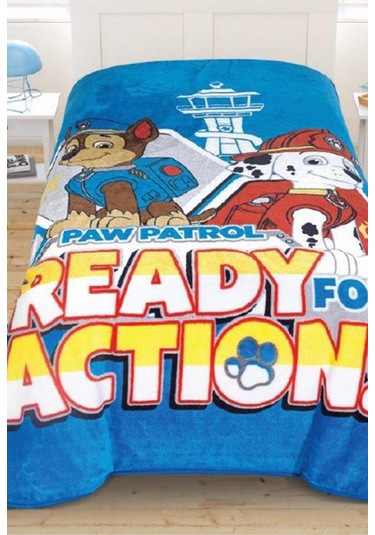 Pawl Patrol Lisanslı Tek Kişilik Battaniye Çok Renkli