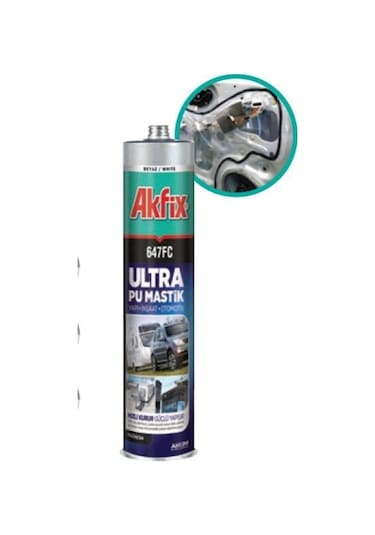 Akfix 647fc Ultra Siyah Pu Mastik Silikon 280 Ml Yapı Inşaat Otomotiv