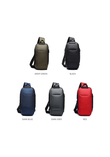 Ozuko Kamp Yürüyüş Açık Hava Erkek Omuz Çantası - Siyah