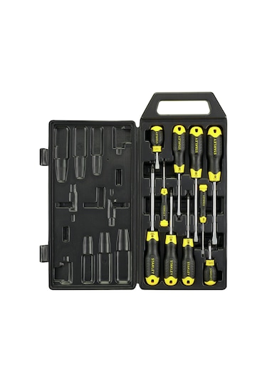 Stanley 265014 10 Parça Cushiongrip Düz ve Pozi Tornavida Seti