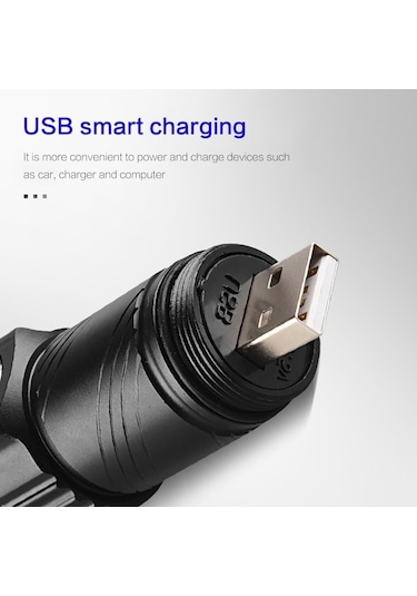 MSO Ultraviyole USB Şarjlı 365nm & 395nm Değerli Taş & Epoksi Led Fener Siyah