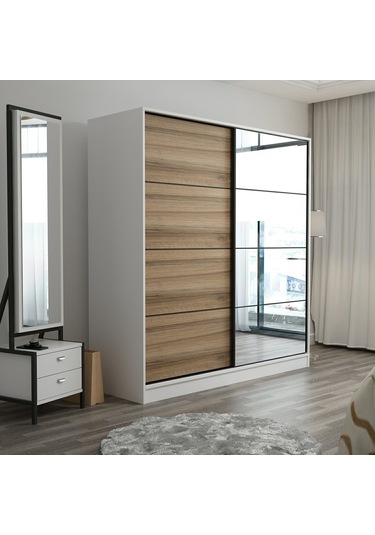 Minarmobilya Minar Kale210Y 2K Sürgülü Dlp 220G Cm - Byz Aynalı Dore