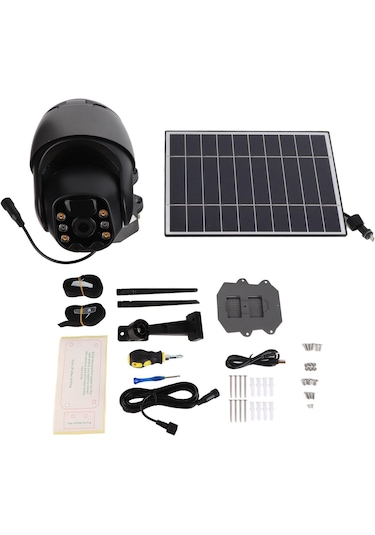 Akıllı 4g Simli Güneş Enerjili Ptz 360 Güvenlik Kamerası