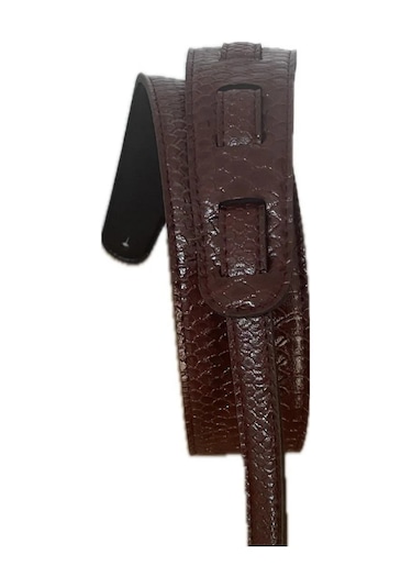 Rubber Strato Comfort Destekli Suni Deri Gitar Askısı