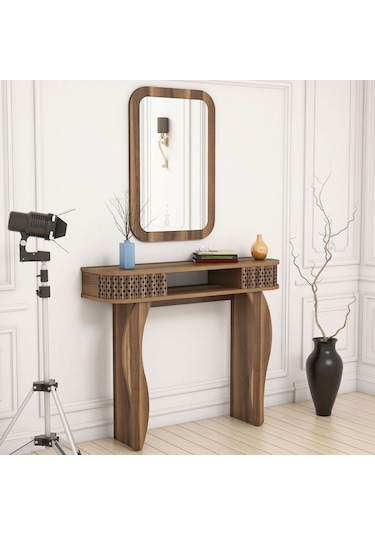 Variant Damla Aynalı Dresuar Ceviz