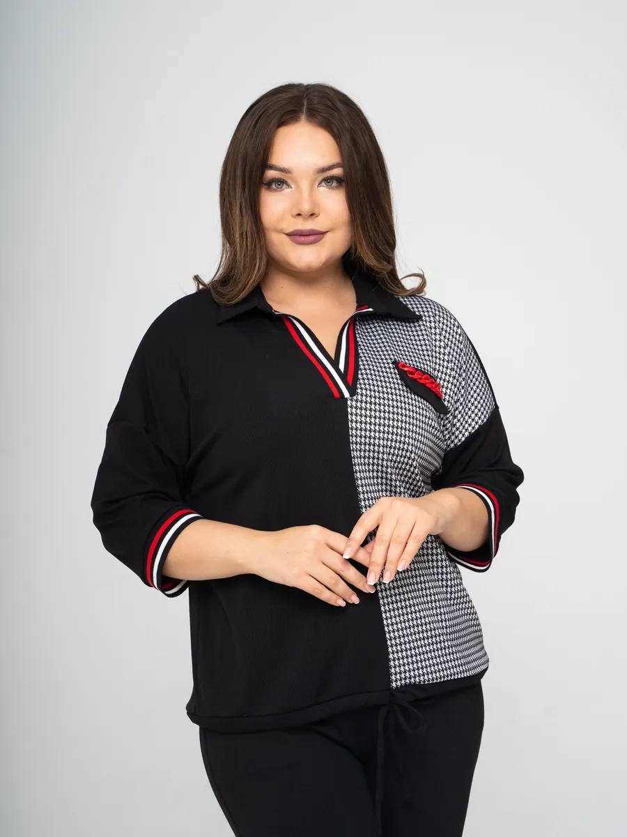 Hanıfa Ribanalı Bluz 261410351 Siyah