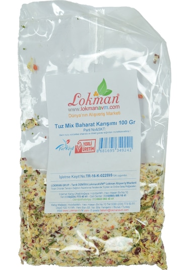 Lokman Avm Tuz Mix Baharat Karışımı 100 G