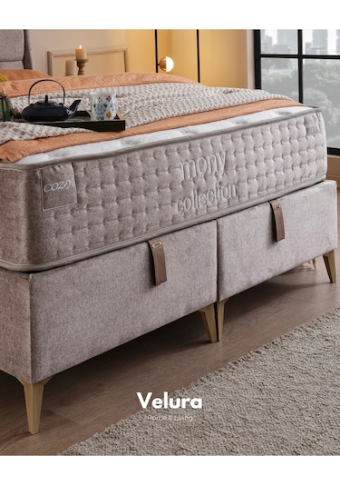 Cozy Çift Kişilik Yatak Baza Başlık Seti 160 X 200 160 x 200 CM