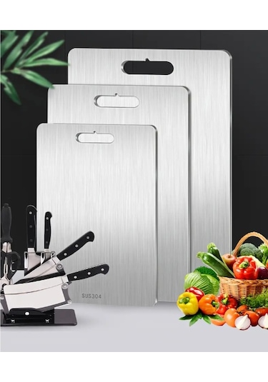 River World Kesme Tahtası Paslanmaz Çelik Ve 3'lü Çok Renkli