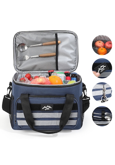 Büyük Kapasiteli Taze Tutma Piknik Sıcak Çantası-lacivert