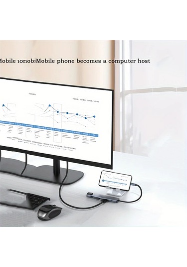 Boatshop1 8'li 1 Arada Hub Usb C Hub 87w Güç Dağıtımı Ethernet Usb 30 Sd Tf Kart Okuyucu 4k Ultra Hd Fare Klavye Yazıcı Bağlantı