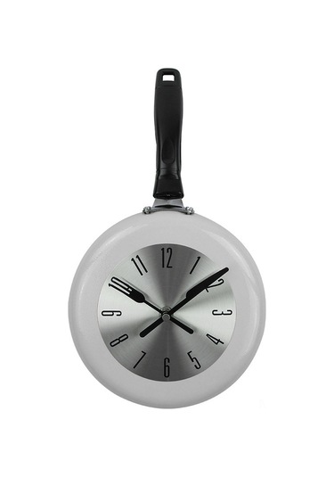 Mufunye Retro Stil 8 İnç Kırmızı Duvar Saati, Yüksek Dayanıklı Metal, Modern Dekorasyon İçin Mükemmel Seçim Çok Renkli