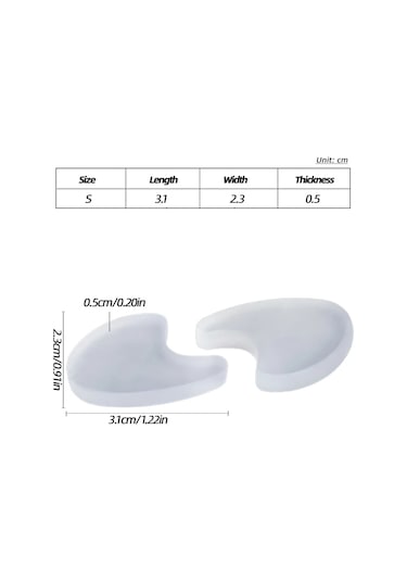 2 Adet 1 Çift Ayak Bakımı Silikon Ayak Ayırıcı Ayarlayıcı Jel Başparmak Spacer Koruyucu Bunyonlar Halluks Valgus Düzeltici Ortez Plum