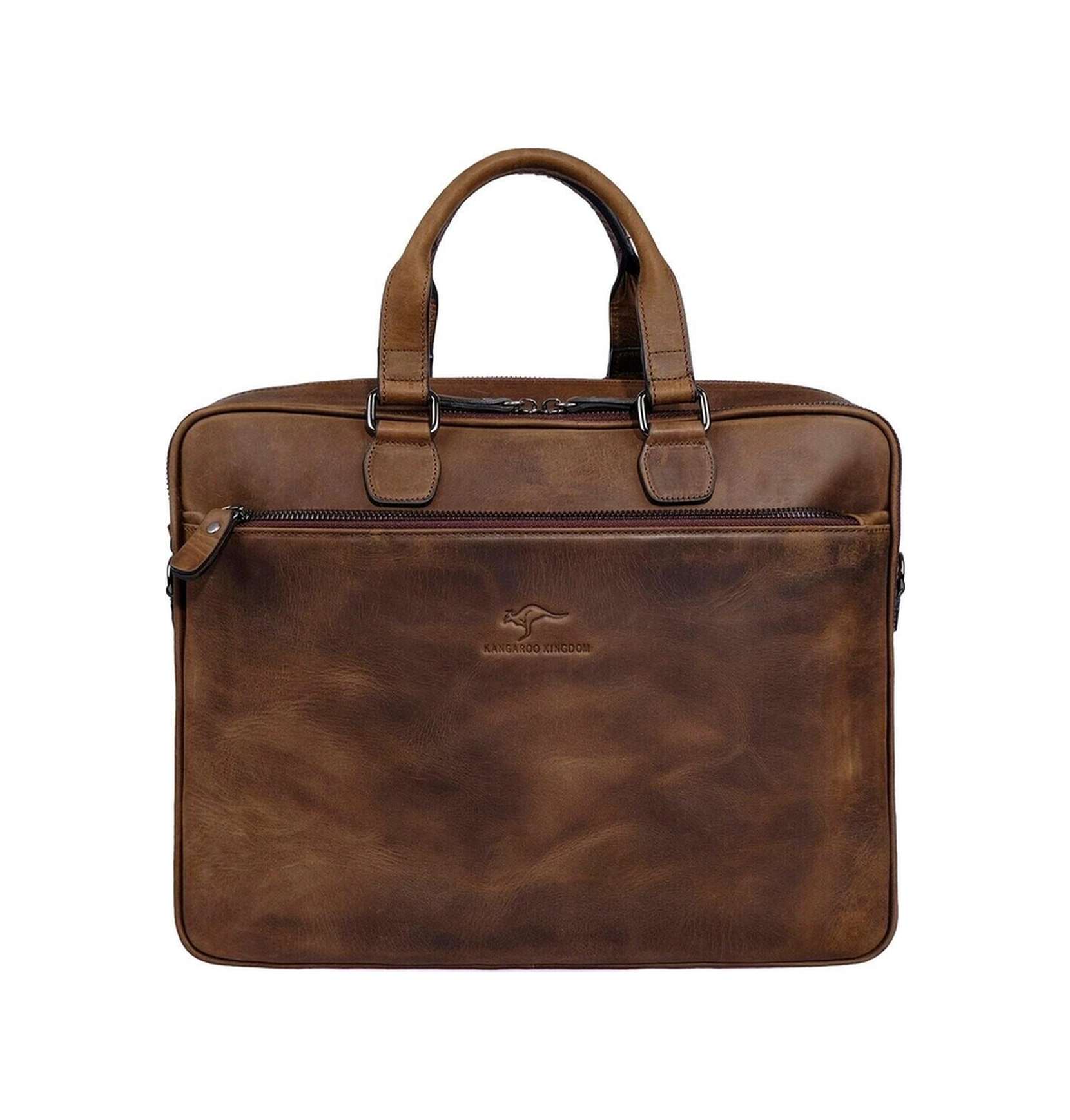 Hakiki Dana Deri Crazy Horse Koyu Camel Erkek Laptop & Evrak Çantası 7763-zkc-115010 Siyah