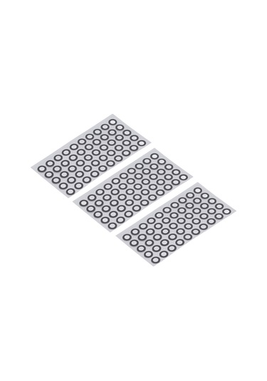 Youtek 3d Tarama Referans Noktaları - 150 Adet Yansıtıcı Etiketler 6mm İç/10mm Dış Çap - Hassas Takipler İçin Pet Malzeme, 3 Adet Sayfa