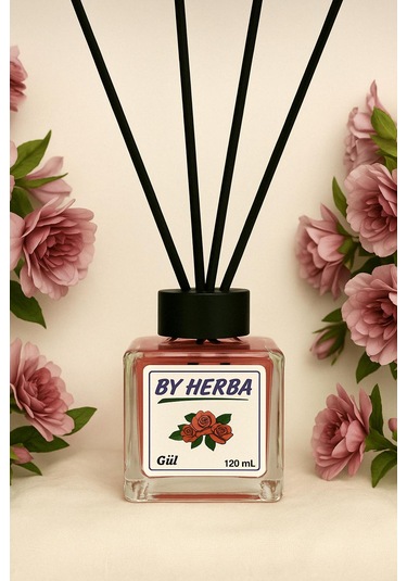 By Herba Gül Aromalı Çubuklu Oda Kokusu 120ml