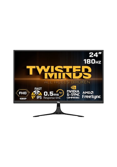 Twisted Minds TM24FHD180IPS 24" 0.5 MS 180 Hz DP HDR10 Full HD Fast IPS LED Monitör