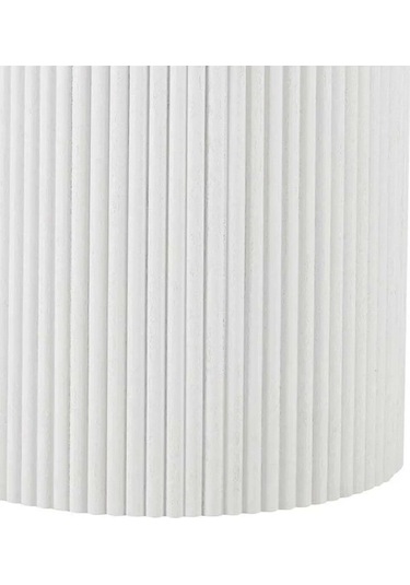 Breeze Yuvarlak Ahşap Bohem Masa 130x130 Beyaz