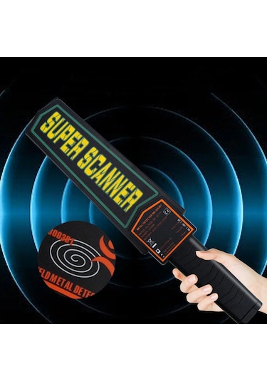 Techtic Scanner Metal Üst Arama El Dedektörü Güvenlik Havaalanı