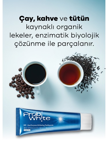 Probiwhite Beyazlatıcı Diş Macunu-pap Teknolojili,mikro Hidroksiapatit+enzim Formül,vegan Beyazlatma