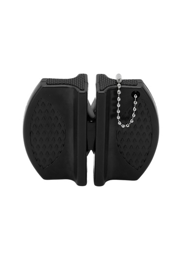 Springsun Siyah Taşınabilir Mini Bıçak Kesici - Anti Kayma Kollü, Çift Taraflı Carbide Ve Seramik Uçlar, Dış Mekan Ve Mutfak İçin Uygun