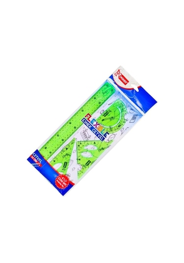Esnek Cetvel Çizim Seti 4'lü Yeşil Fl-04 Yeşil