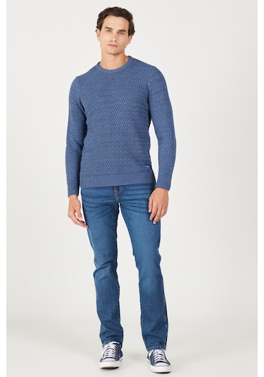 Wrangler Erkek Kazak W232580410 Lacivert