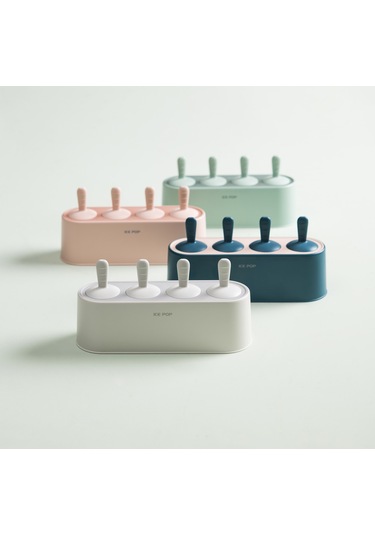 Pembe 4'lü Dondurma Kalıbı