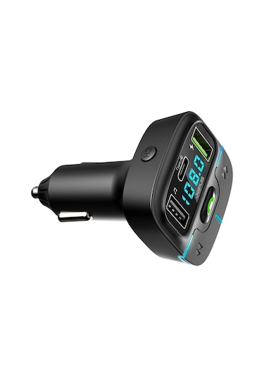 Uiowoo Mp3 F9 Araç Fm Transmitter 5.3 Bluetooth Araç Kiti Usb Type-c 18w Hızlı Şarj Çıkışlı Çakmaklık Girişli