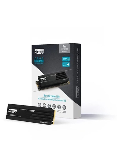 Klevv Cras C930 1TB NVMe PCIe Gen4 x4 7400MB – 6400MB PS5 Uyumlu Soğutuculu M.2 SSD