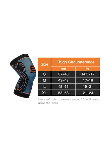 Moveevo Yüksek Esneklikli Diz Protektörü - Spor Ve Günlük Kullanım İçin Diz Eklemine Stabil Destek Sağlar, Baskıyı Azaltır - Mavi, S Beden Çok Renkli