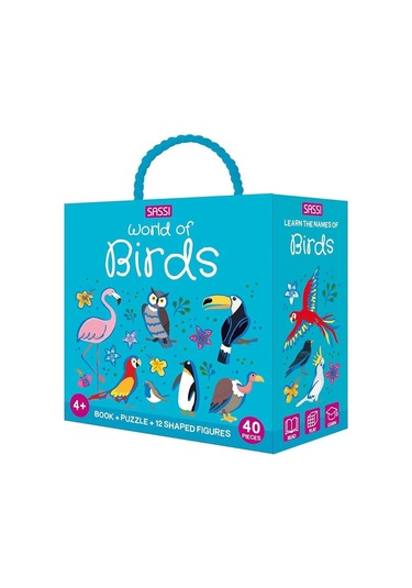World Of Birds - Book And Puzzle Canlı Renkler