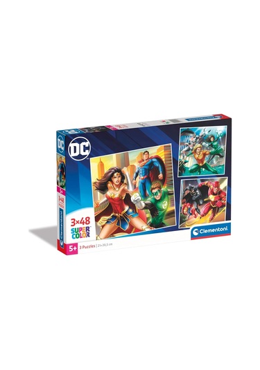 Clementonı 25296 Super Kolor Dc Justice League 3x48 Parça Puzzle