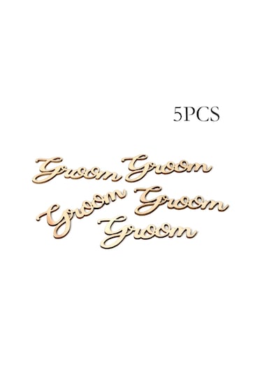 Konesam 5 Adet Ahşap Gelin Damat Tabela, Düğün/resepsiyon Dekorasyonu, Vintage Stili, İç/outdoor Kullanım, Canlı Atmosfer Katkısı