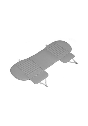 Ranyeek Gri Bambu Kömürlü Otomobil Arka Koltuk Minderi - Su Geçirmez Pu Deri, Nem Ve Isı Kontrolü, Tüm Araçlara Uygun, Yıkama Kolay