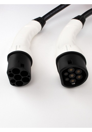 Gobo Energy Elektrikli Araç Şarj Kablosu 5 Metre 22kw Tip 2 - Trifaze Siyah 32a