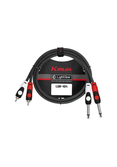 Kirlin 3Mt Patch Kablo (2X1-4" Mono - 2Xrca)