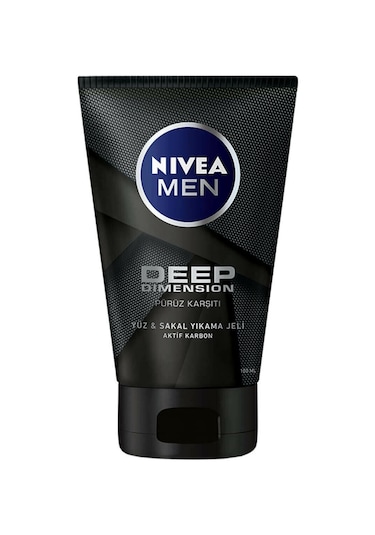 Nivea Men Deep Dimension Yüz ve Sakal Temizleme Jeli 100 ML