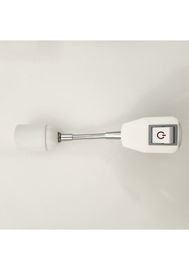 Prizi E27 Duya Dünüştürücü Anahtarlı Oynar Başlıklı Duy 10 CM