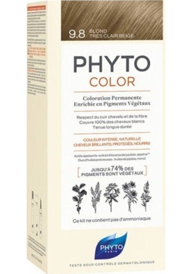 Phyto Phytocolor Bitkisel Saç Boyası No - 9.8 Açık Sarı Bej