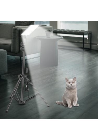 Dolıty Ayarlanabilir Led Taşkın Işık Tripod Standı Kamp Siyah