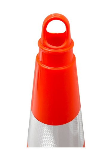 50 Adet Pvc Trafik Konisi 75 Cm Çift Reflektifli Trafik Dubası-3734