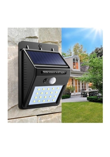 Güneş Enerjili Bahçe Lambası 20 Led Solar Lamba Bahçe Aydınlatma